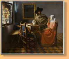 "Das Glas Wein", Johannes Vermeer