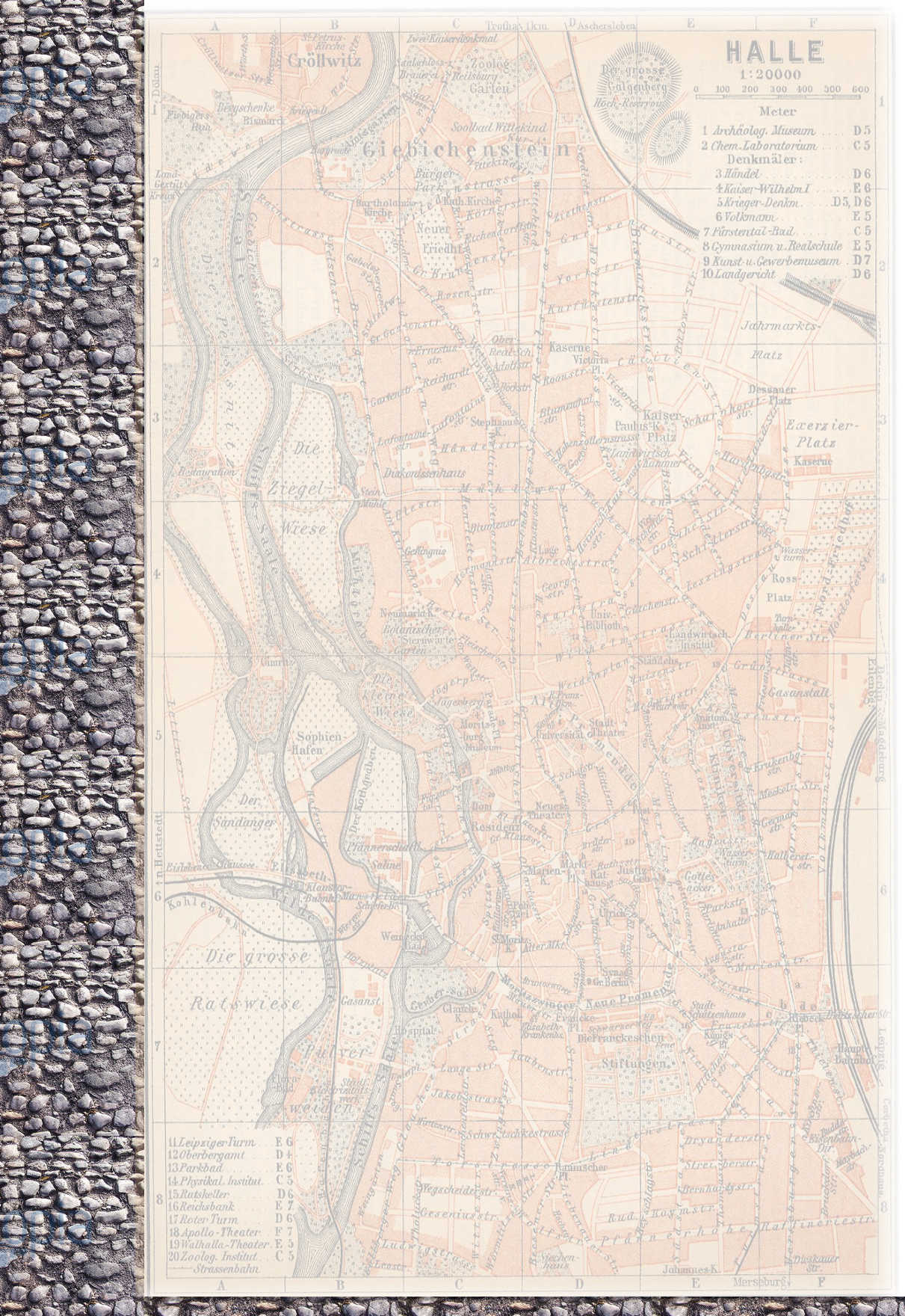 Halle Stadtplan 1910