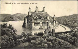Burg Giebichenstein in alter Zeit
