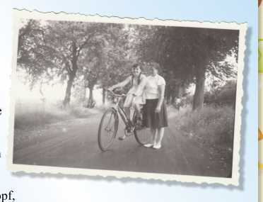 Fahrradfahren in Ziemendorf mit Tante